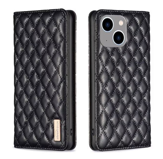 Black iPhone SE (3rd Gen) leather flip stand case