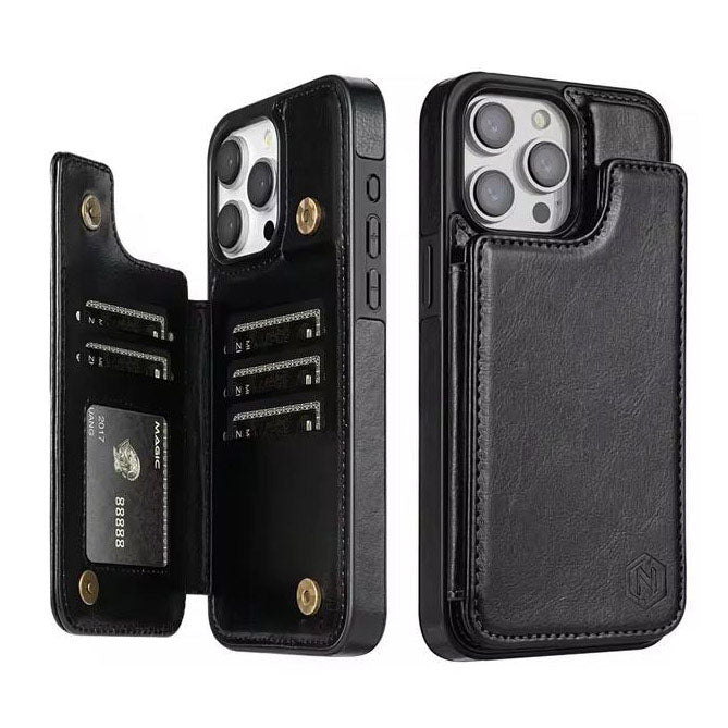 Magnetic closure iPhone 11 cover with card slots