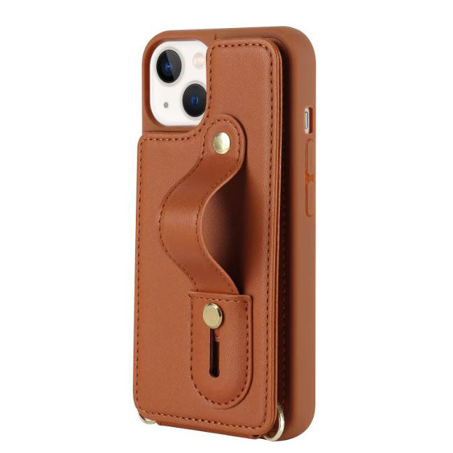 Water-resistant leather case for iPhone SE