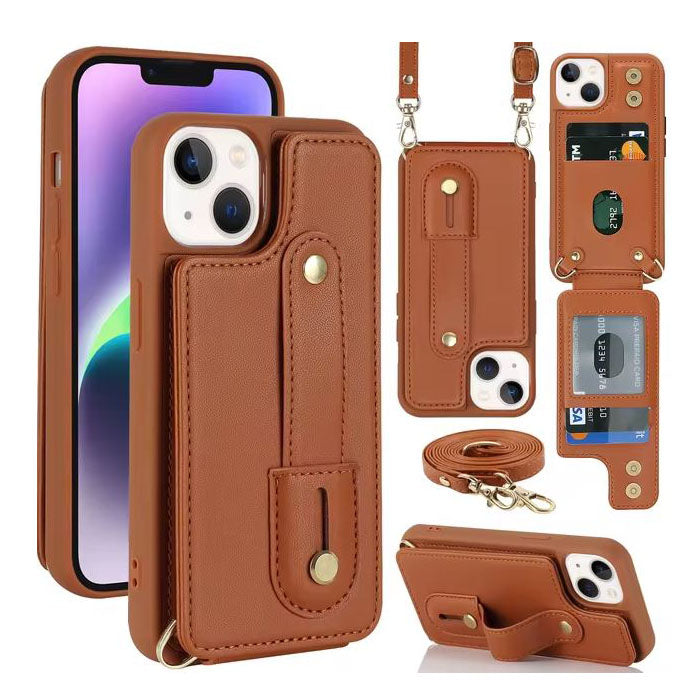 Water-resistant leather cover for iPhone SE 2nd Gen