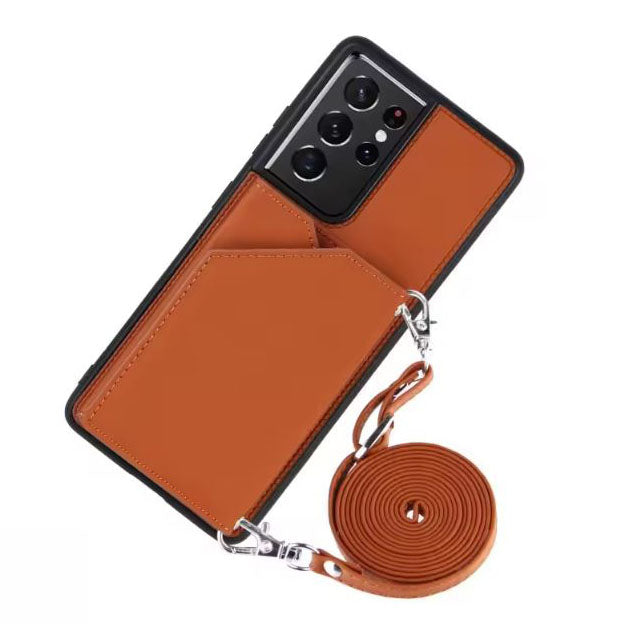 Brown PU leather case for Samsung Galaxy A34 5G