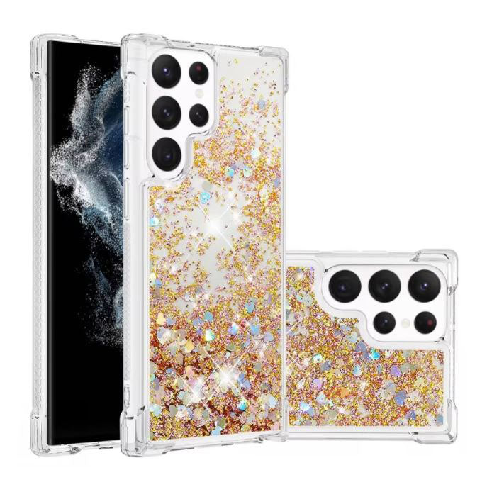 Pink quicksand Galaxy A54 phone case