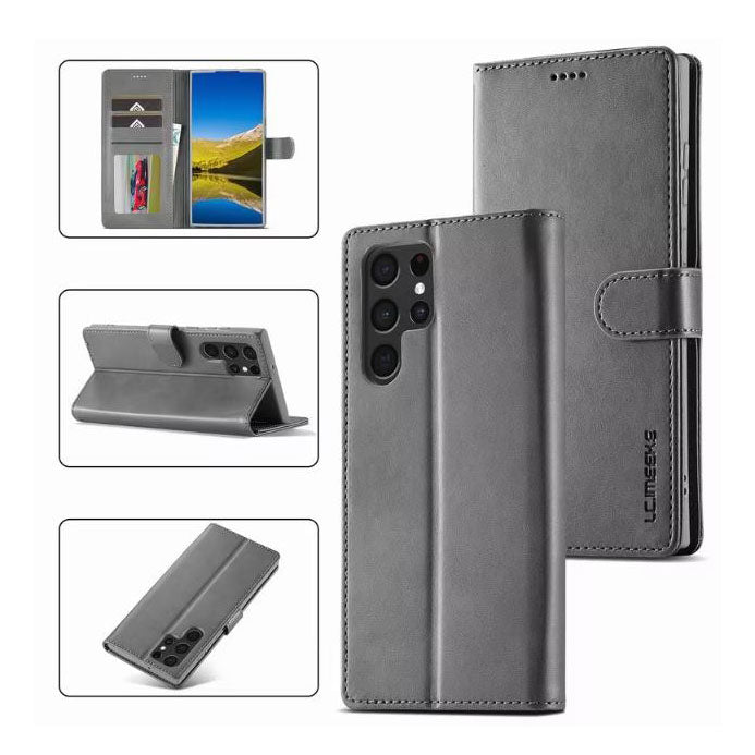 Samsung S22 Ultra leather case with kickstand