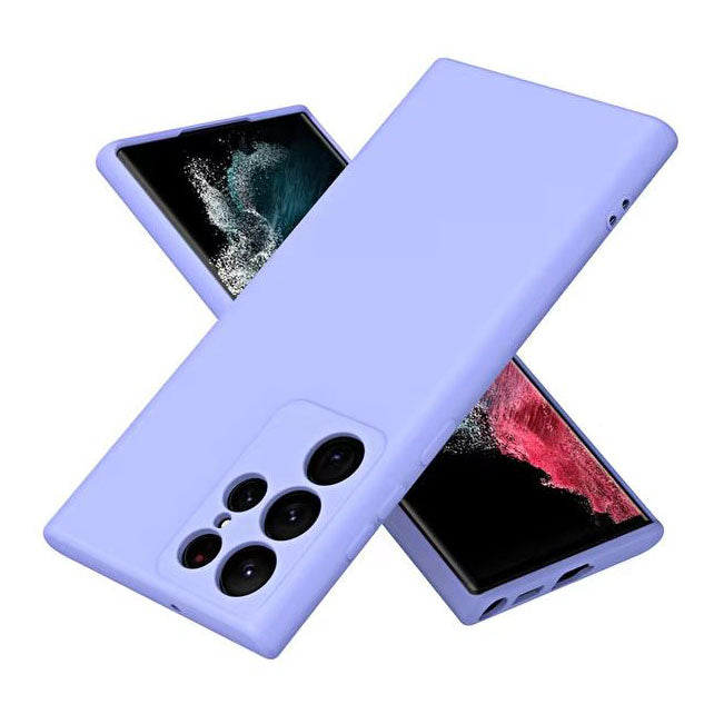 Light purple samsung galaxy s24 fe silicone cover