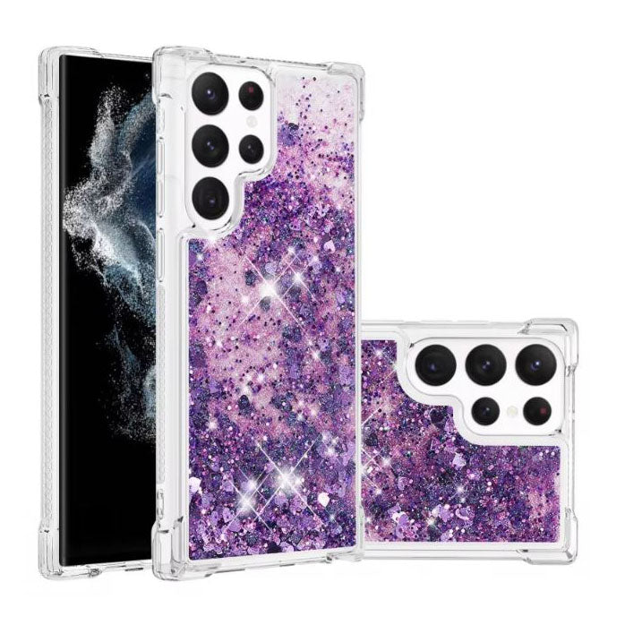 Fashionable Samsung A54 glitter cover