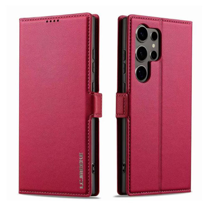 S20 FE leather case with card slot and cash pocket