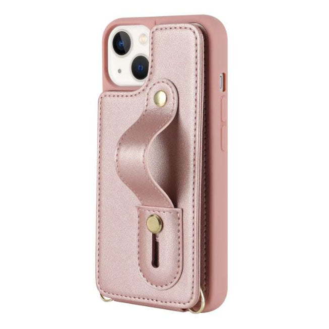 Premium leather wallet case for iPhone SE