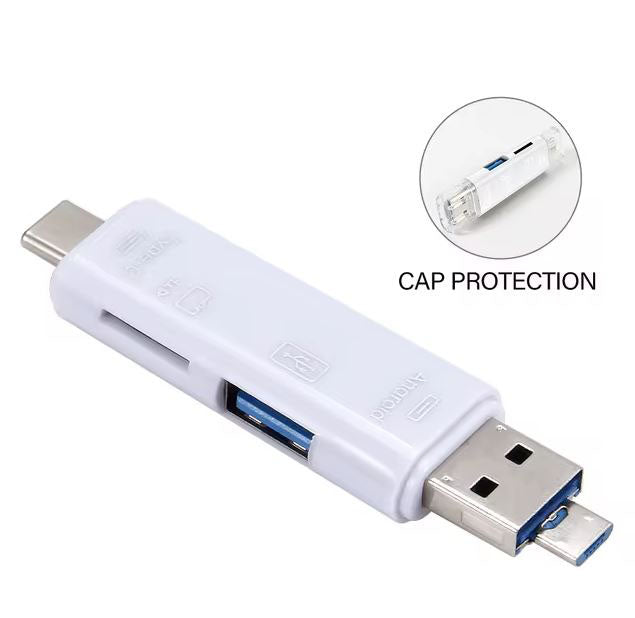 Jaster USB 2.0 card reader with cap