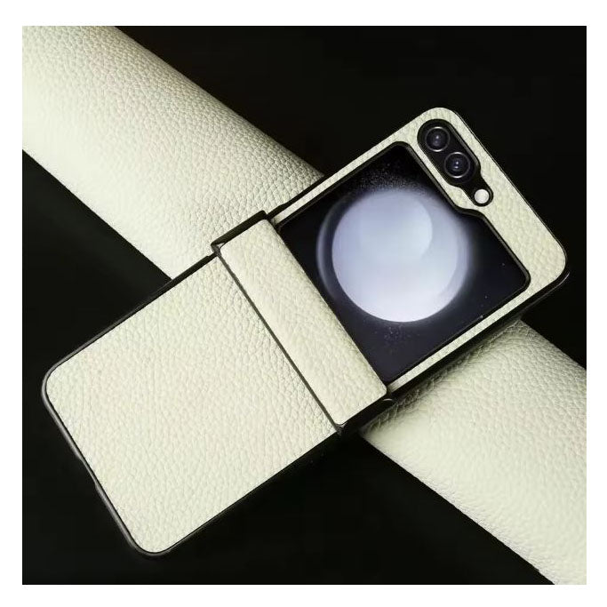 Stylish Samsung Galaxy Z Flip 6 leather design