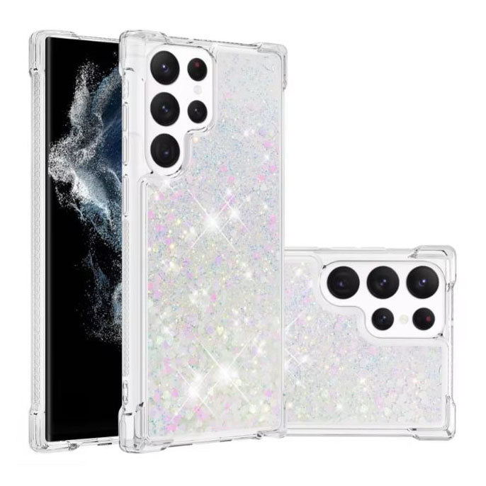 Transparent glitter case for Galaxy A54 5G