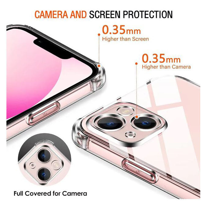 Shockproof iPhone 15 Pro Max Case with Camera Cover