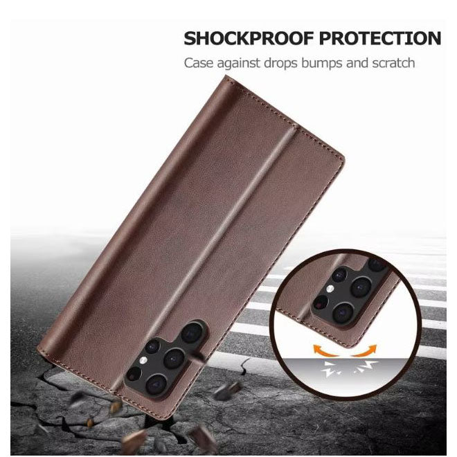 Protective leather case Samsung Galaxy S22 Ultra