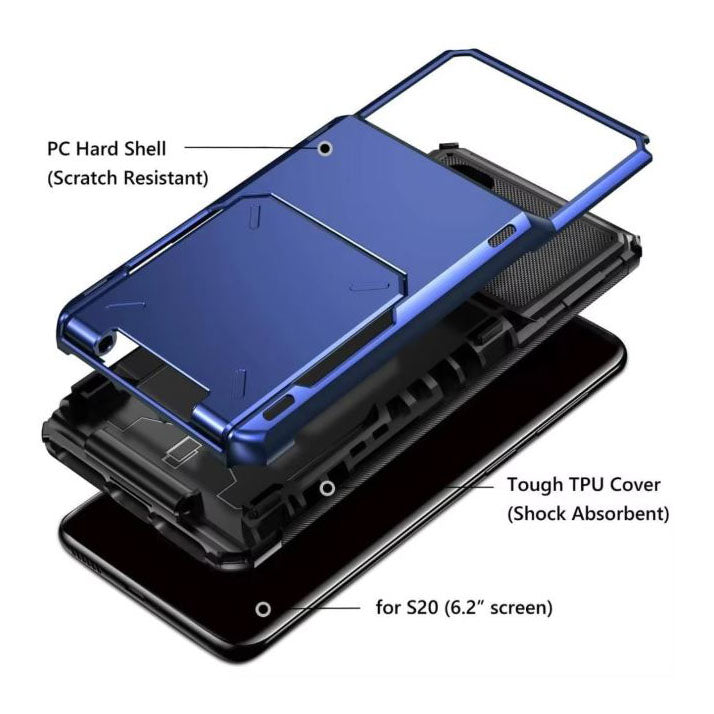 Durable Samsung Galaxy S23 Ultra case blue