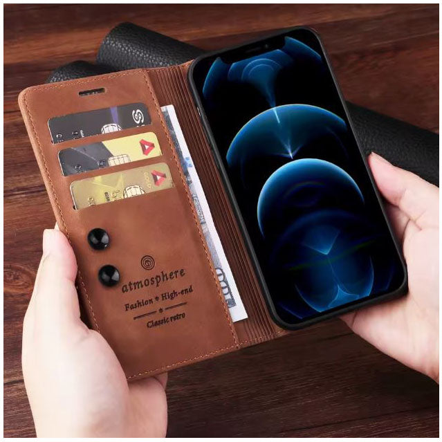 Huawei 9X leather cover with built-in stand