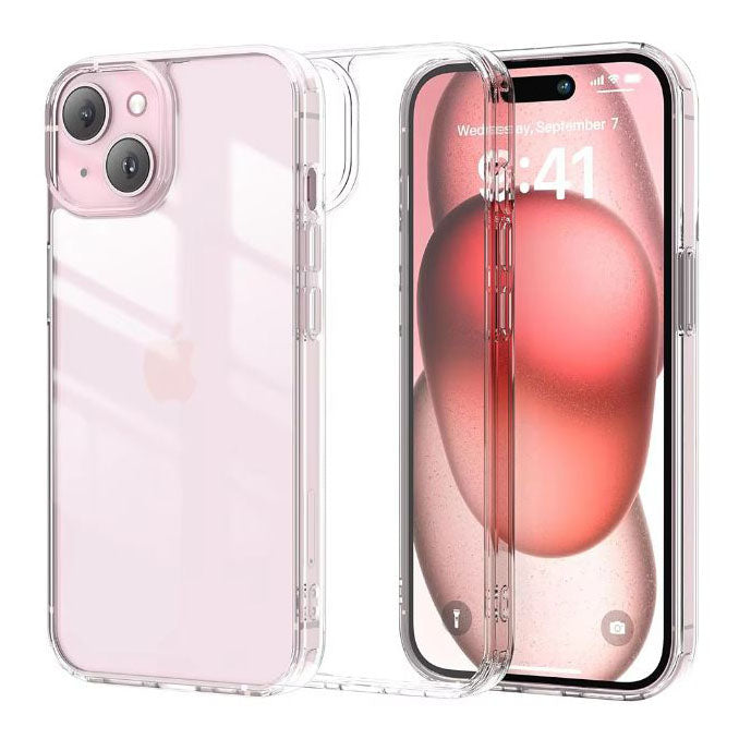 iPhone 15 Pro case with clear non-yellowing design