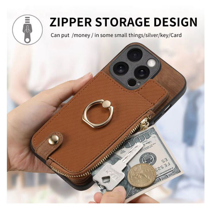 Anti-fingerprint leather case for iPhone
