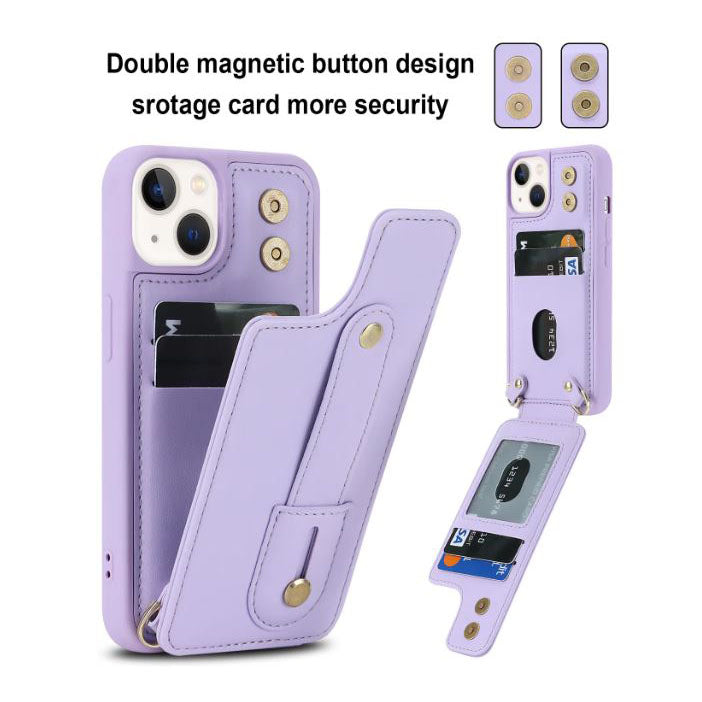 Stylish leather phone case for iPhone SE 2nd GEN