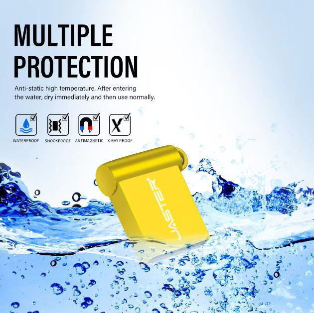Compact 128GB USB storage device