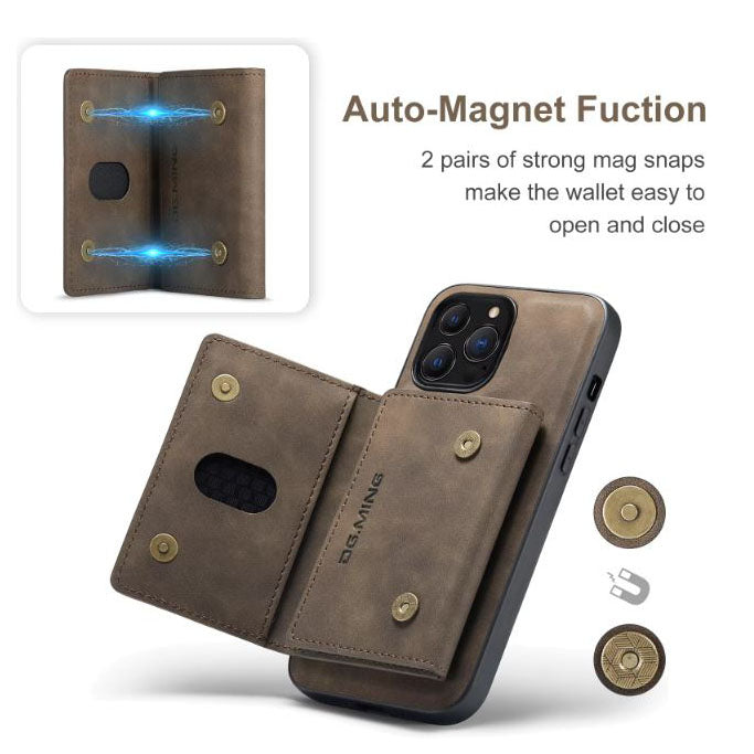 Stylish leather wallet case iPhone SE 3rd gen