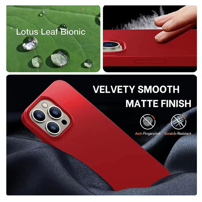 Lightweight silicone cover for iPhone 15 Plus matte finish