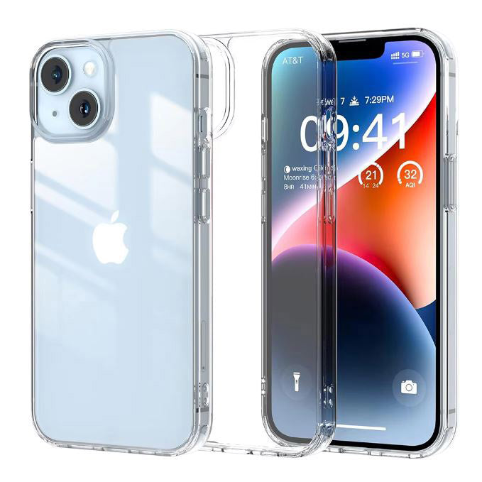 iPhone 15 Pro silicone case with transparent design