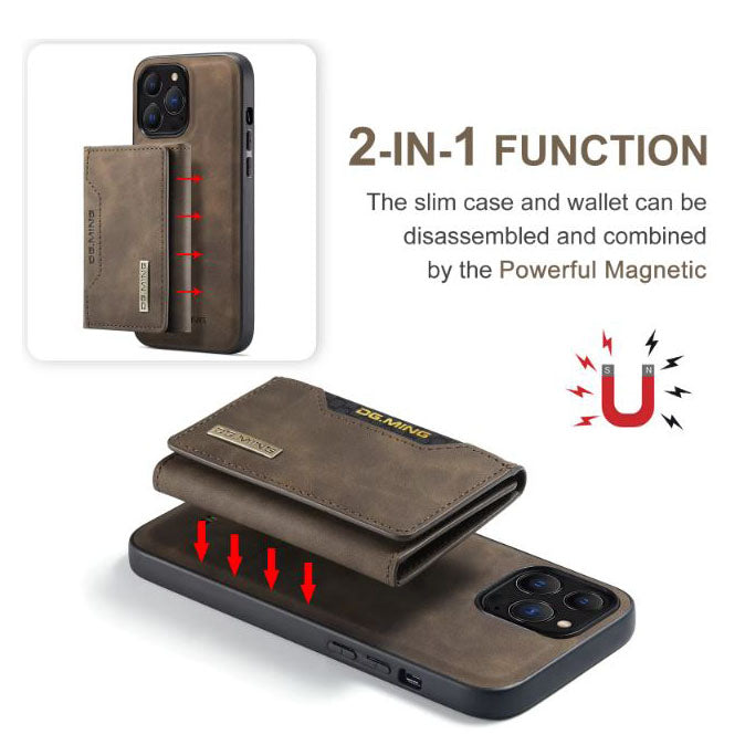 Slim and detachable wallet case for iPhone SE