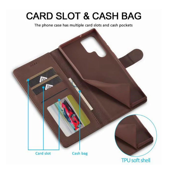 LC.IMEEKE wallet phone case for Samsung S22 Ultra