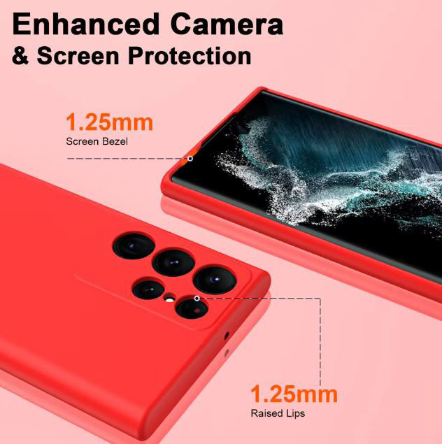 Non-slip samsung galaxy s24 fe silicone case