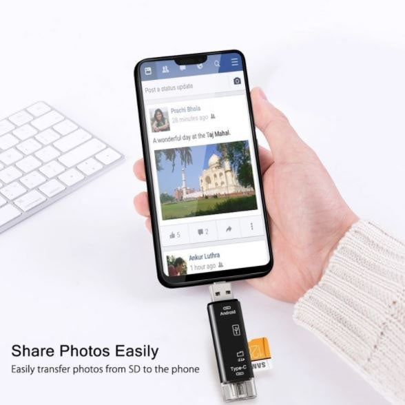 Jaster memory card reader with wide device compatibility