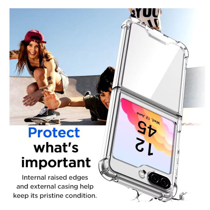 Transparent Samsung Z Flip 6 armour cover