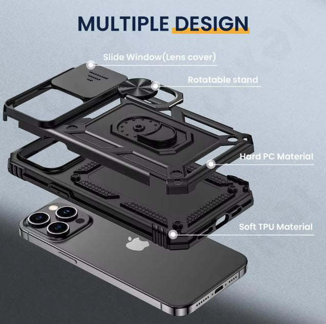 iPhone case with sliding camera cover
