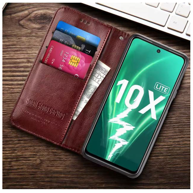 Huawei Honor 10X Lite Leather Case with Suction Cup