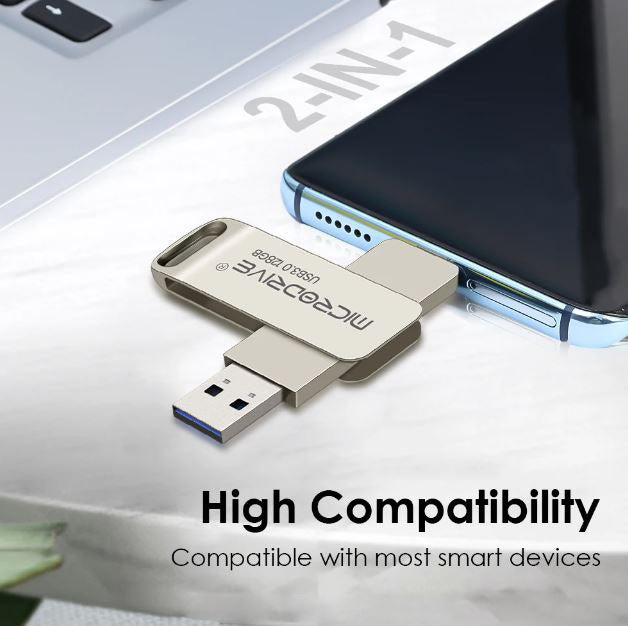 256GB Microdrive USB-C Flash Drive