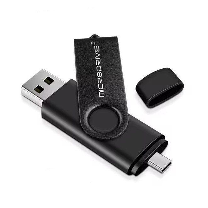 16GB Microdrive USB Key for Portable Use in black