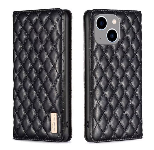 Black iPhone SE (3rd Gen) leather flip stand case
