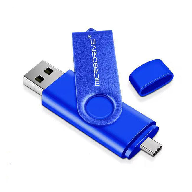 128GB memory stick with swivel cap