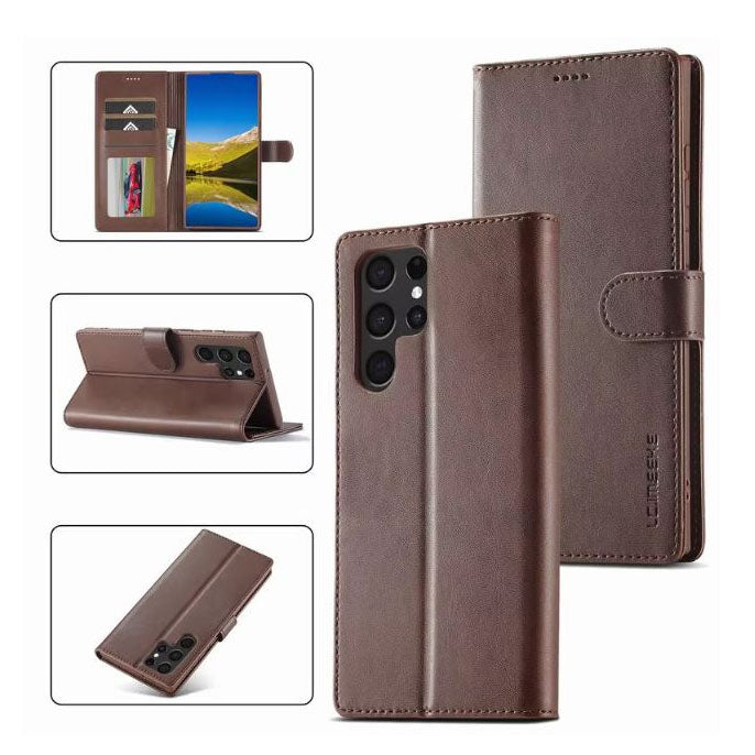 High-quality leather phone cover for S22 Ultra
