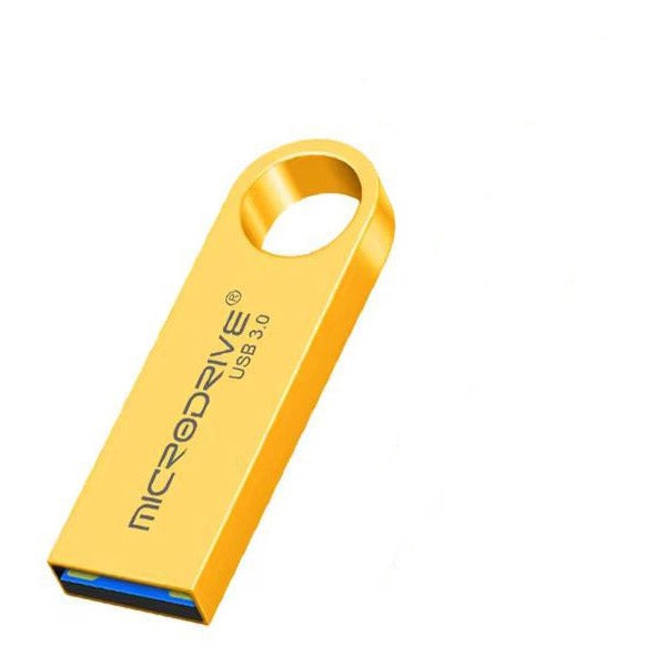 Durable waterproof metal USB stick in gold