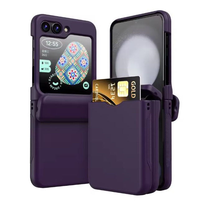 Samsung Z Flip 5 case with built-in card slot
