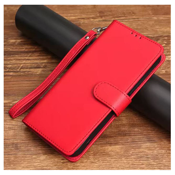 Honor X6A case leather wallet design with card slots
