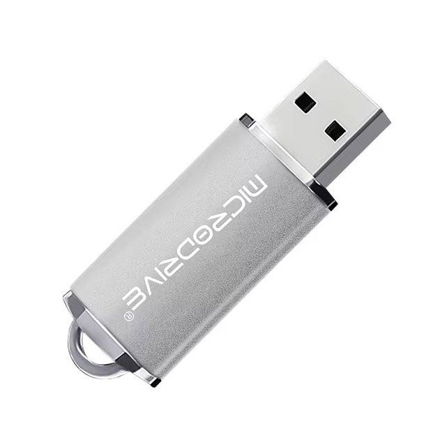 Silver Microdrive USB-A memory stick