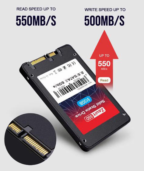 ZSuit 512GB SSD internal storage