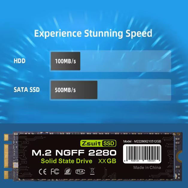 Fast internal solid state drive 128GB