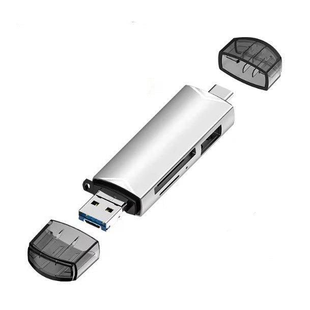 Portable multifunctional card reader