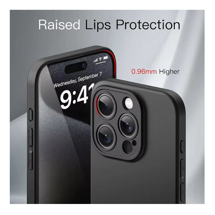 "Slim fit black cover for iPhone 13 Mini"
