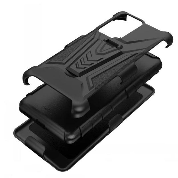 Stylish black armour phone case for Galaxy A34
