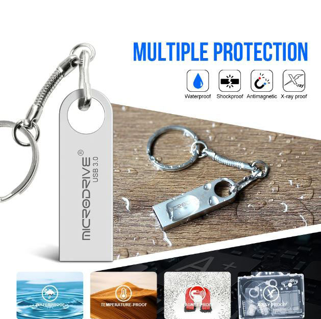 32GB USB flash drive with keyring