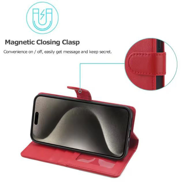 Honor X6A leather flip case with kickstand
