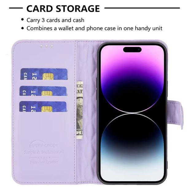 iPhone 11 case with magnetic flip closure
