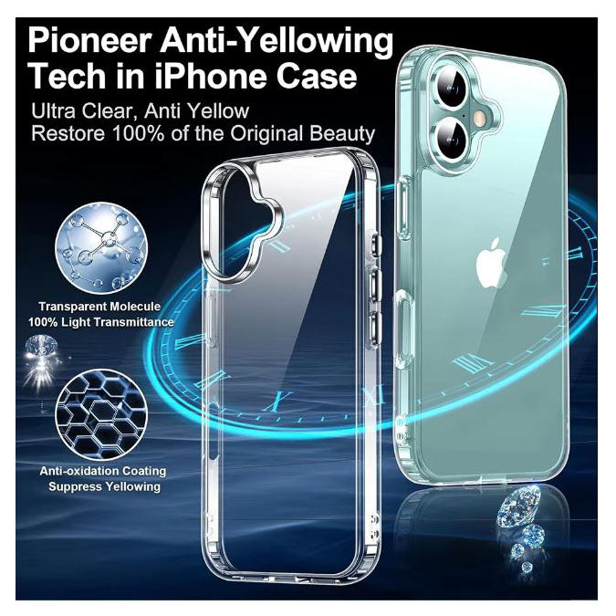 iPhone 15 cover with built-in airbag protection
